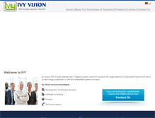 Tablet Screenshot of ivy-vision.com